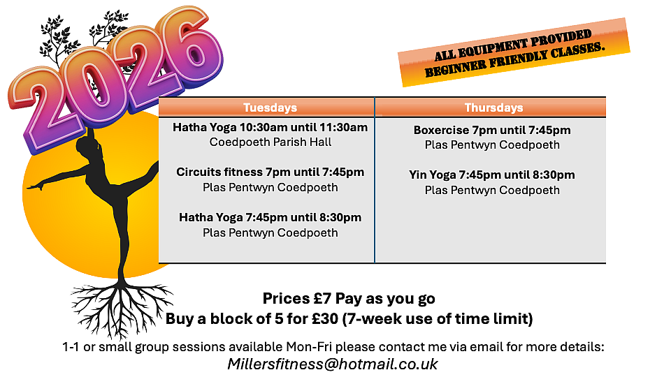 Millersfitness Classes Timetable 2026